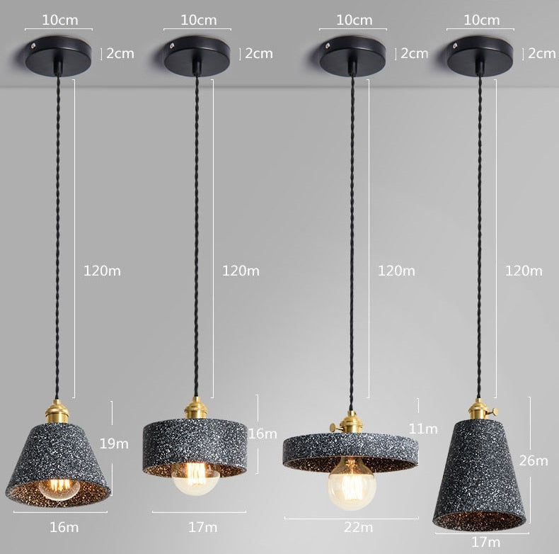 CementoGlow - Stijlvolle Cement Hanglamp voor een Industrieel Interieur