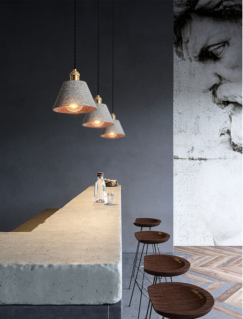 CementoGlow - Stijlvolle Cement Hanglamp voor een Industrieel Interieur