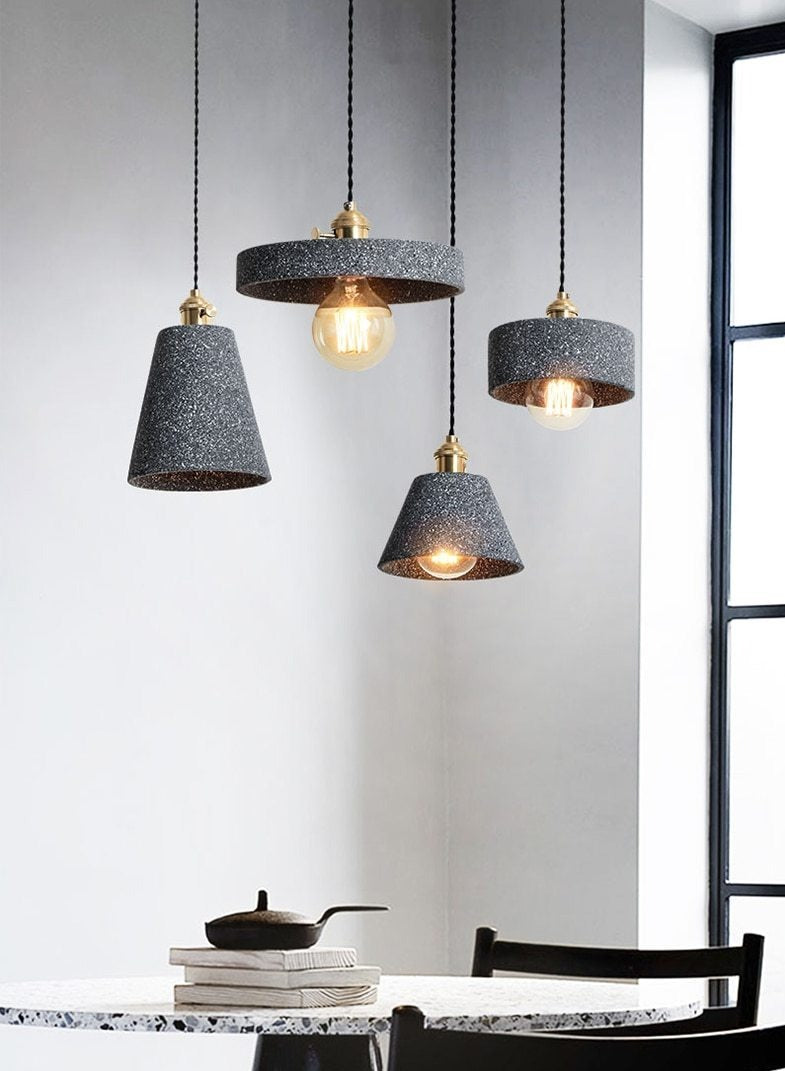 CementoGlow - Stijlvolle Cement Hanglamp voor een Industrieel Interieur