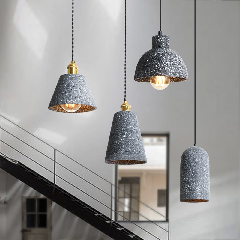 CementoGlow - Stijlvolle Cement Hanglamp voor een Industrieel Interieur