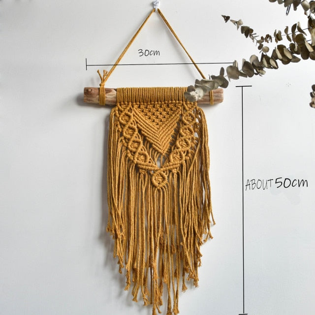 Boho Chic Macramé Wanddecoratie | Handgemaakte Boheemse Stijl