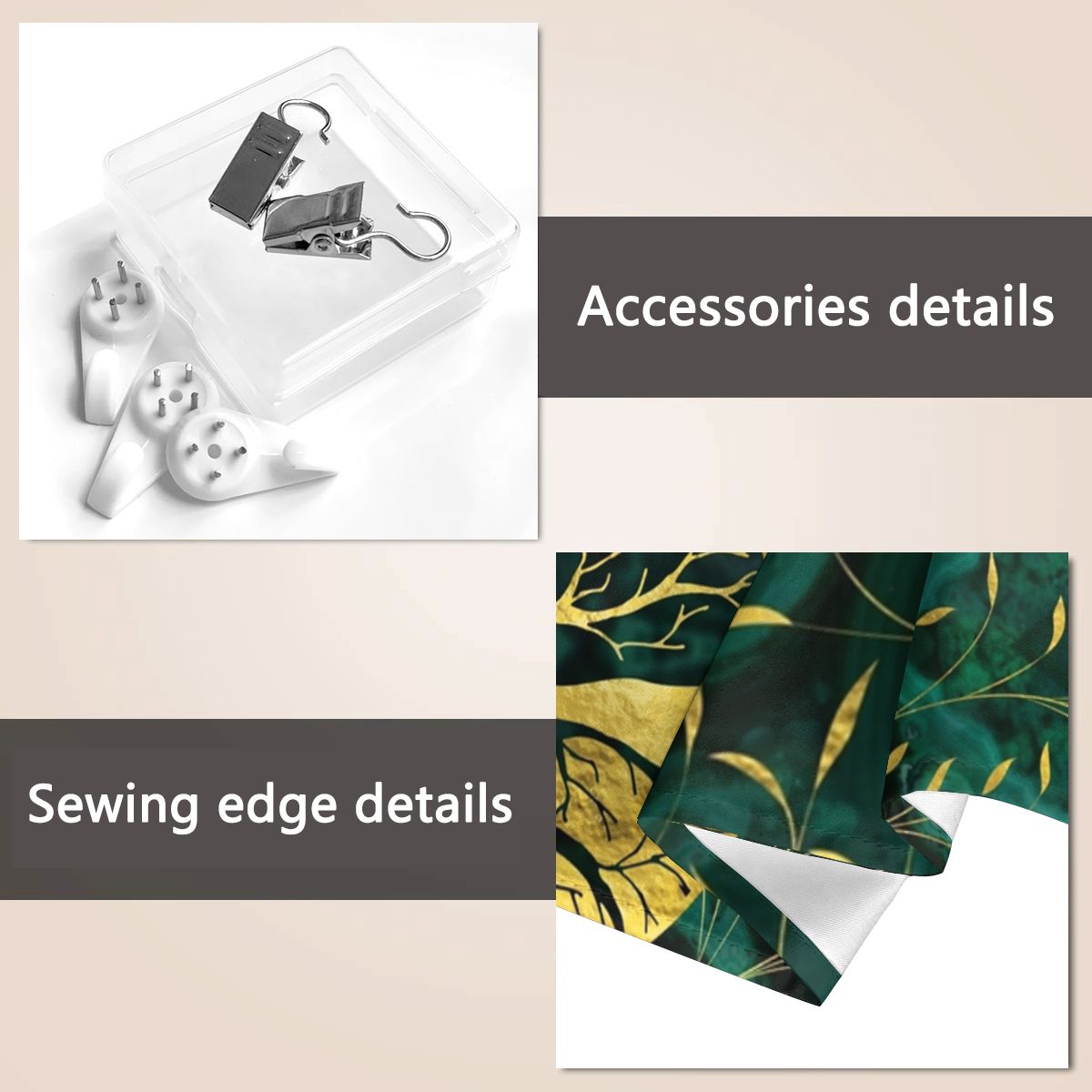 Wandkleed met Gouden Levensboom en Malachiet Design - Spirituele en Natuurlijke Wanddecoratie