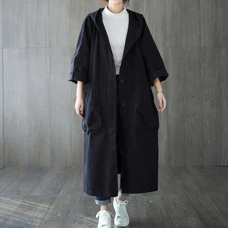 Sophie – Oversized Trenchcoat voor Dames | Stijlvol en Comfortabel