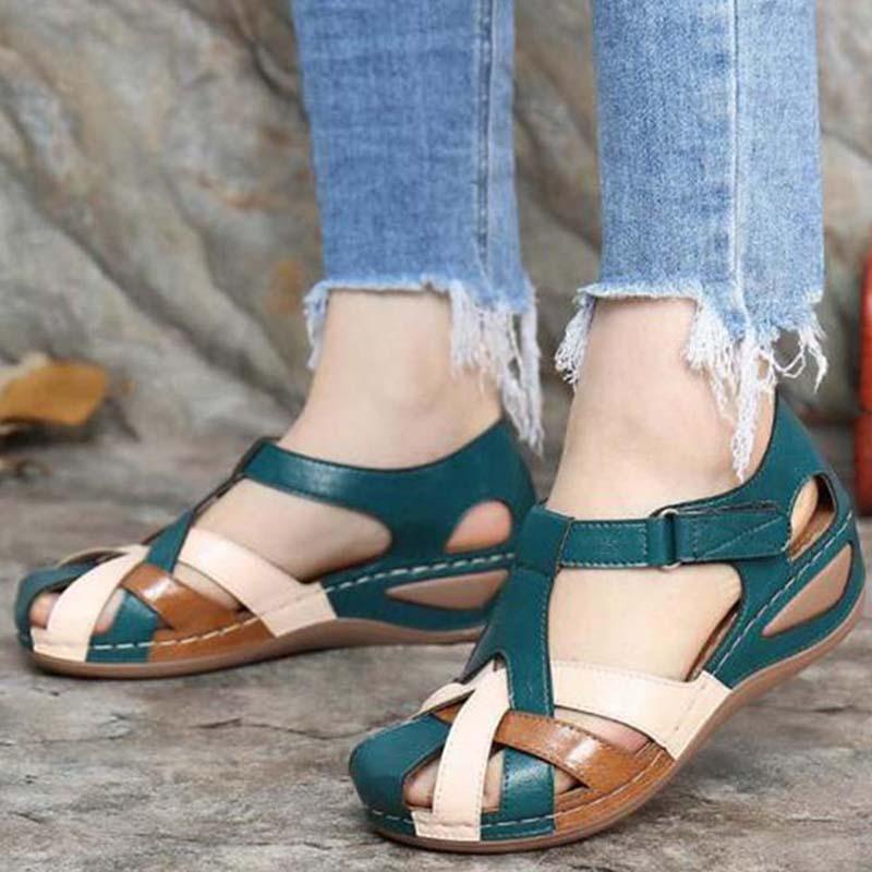 FreyaStyle - Orthopedische Vintage Sandalen voor Dames – Comfort en Elegantie