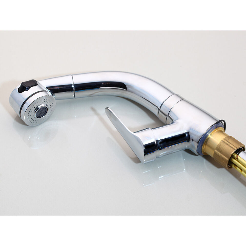 AquaRise - Uitschuifbare Messing Badkamer Mengkraan | Flexibele Kranen voor Moderne Badkamers