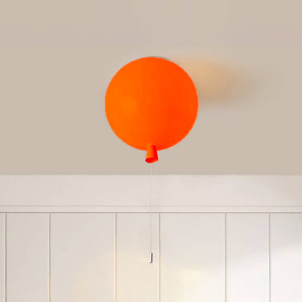 LumiBalloon - Kleine Ballonvormige LED Plafondlamp van Wit Acryl