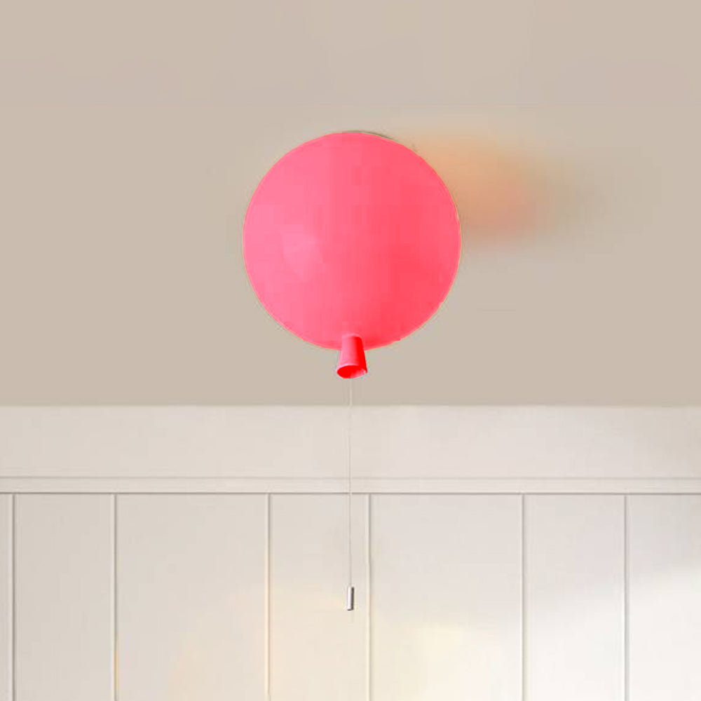 LumiBalloon - Kleine Ballonvormige LED Plafondlamp van Wit Acryl