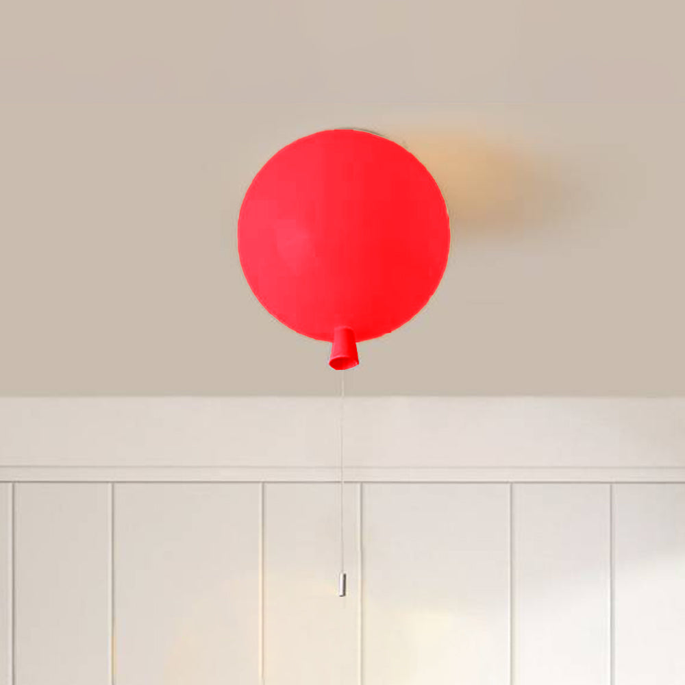 LumiBalloon - Kleine Ballonvormige LED Plafondlamp van Wit Acryl