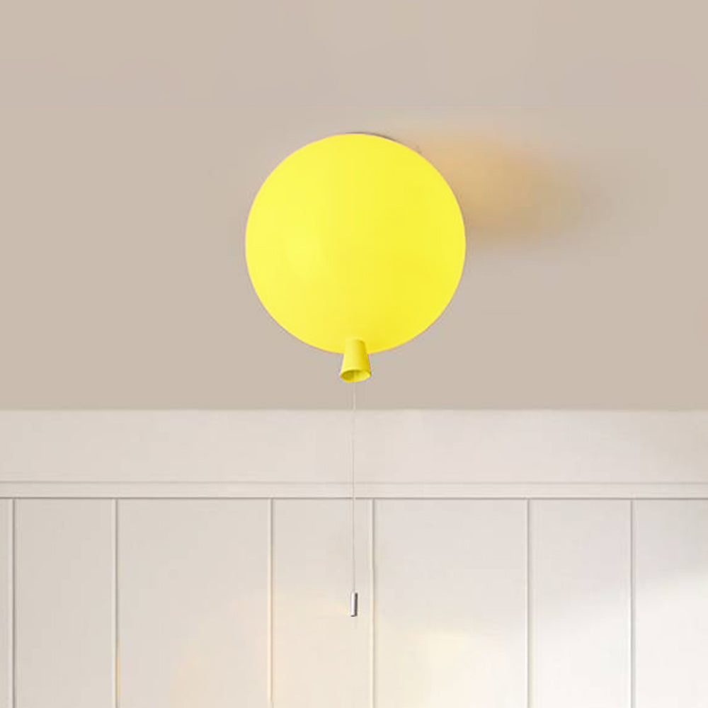 LumiBalloon - Kleine Ballonvormige LED Plafondlamp van Wit Acryl