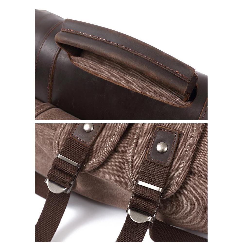 MaplePeak Compacte Canvas Rugzak – Stijlvol en Praktisch voor Dagelijks Gebruik