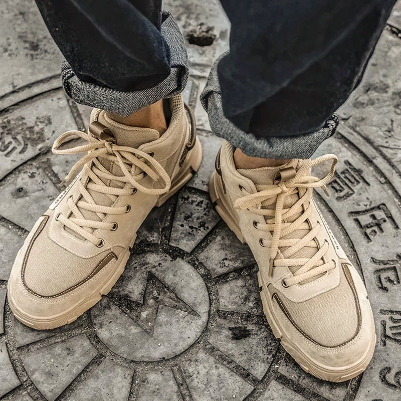 LuxiFit - Gevoerde Luxe Trainers van Suède Unisex