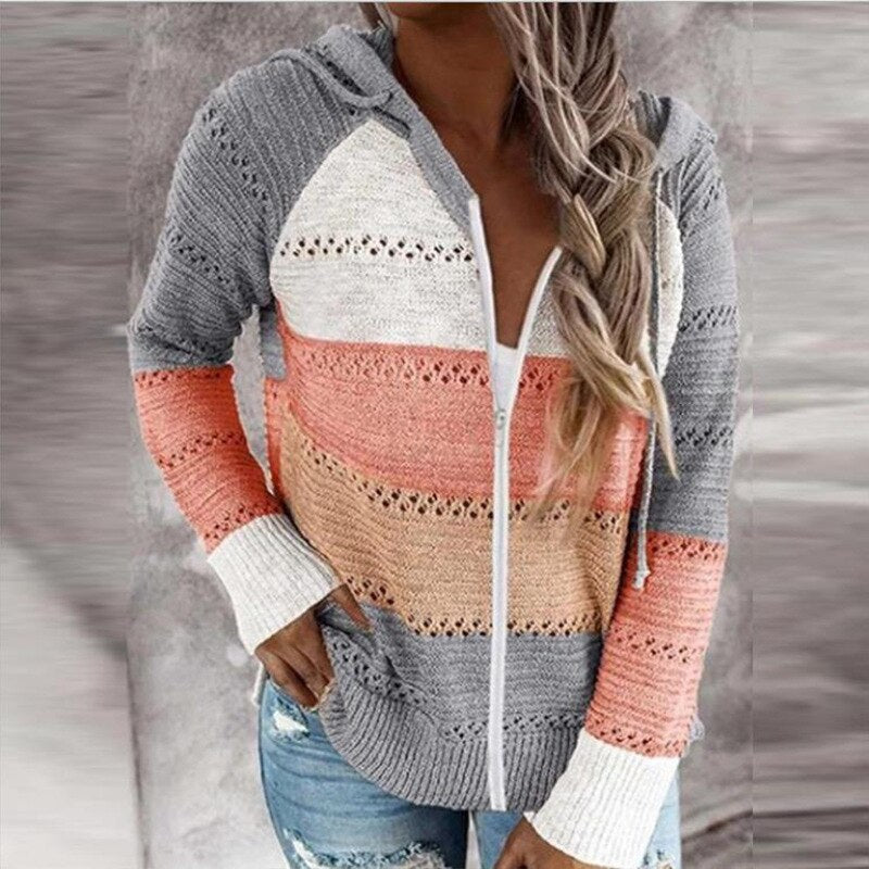 Cora - Kleurrijke Gebreide Vest in Ibiza-Boho-Stijl voor Dames - Trendy en Comfortabel
