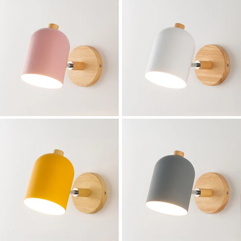 LumoGlo - Scandinavische Houten Wandlamp voor Moderne Interieurs