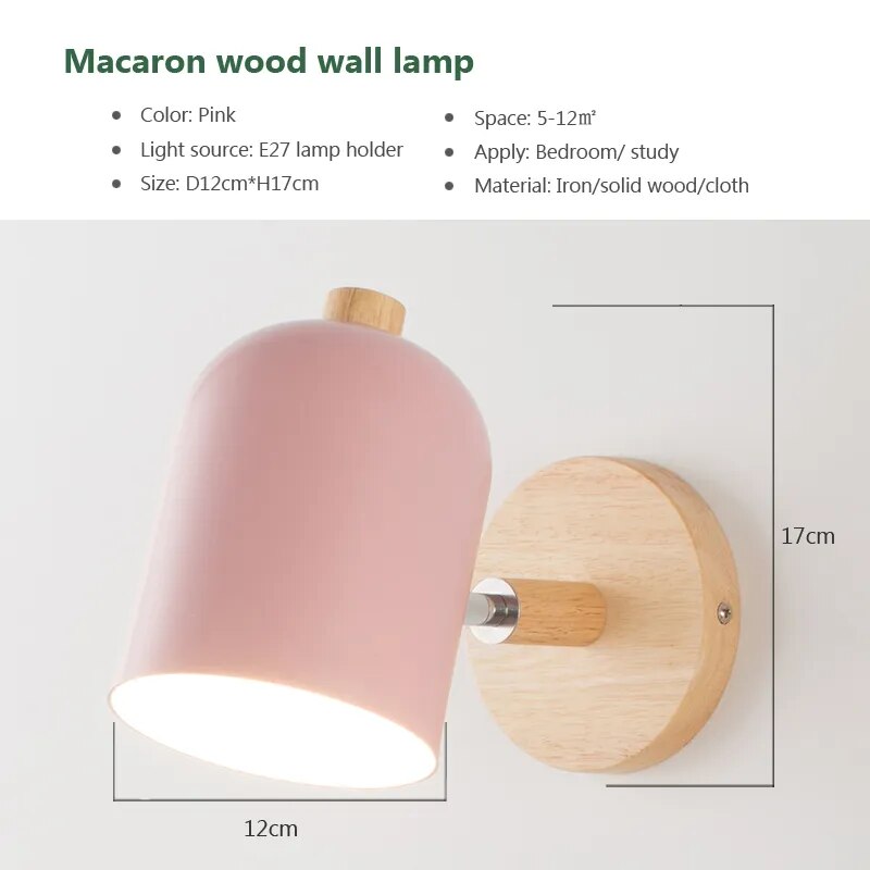 LumoGlo - Scandinavische Houten Wandlamp voor Moderne Interieurs