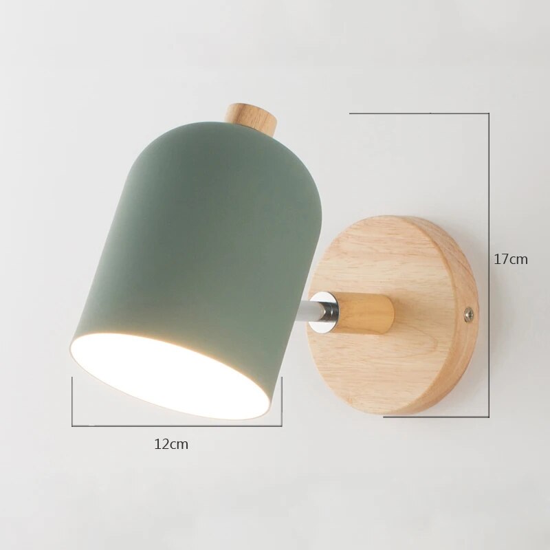 LumoGlo - Scandinavische Houten Wandlamp voor Moderne Interieurs