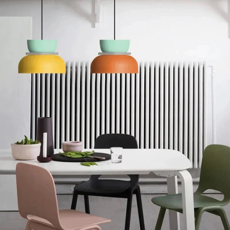 ScandiGlow Moderne Hanglamp - Scandinavische Hanglamp in Macaron Stijl voor Woonkamer en Eetkamer