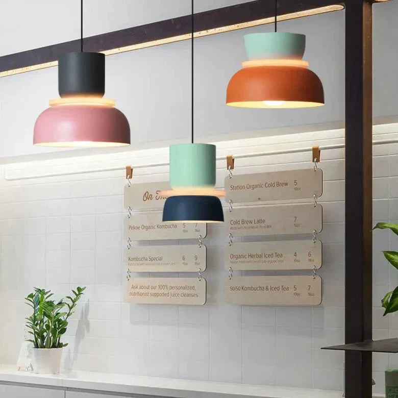 ScandiGlow Moderne Hanglamp - Scandinavische Hanglamp in Macaron Stijl voor Woonkamer en Eetkamer