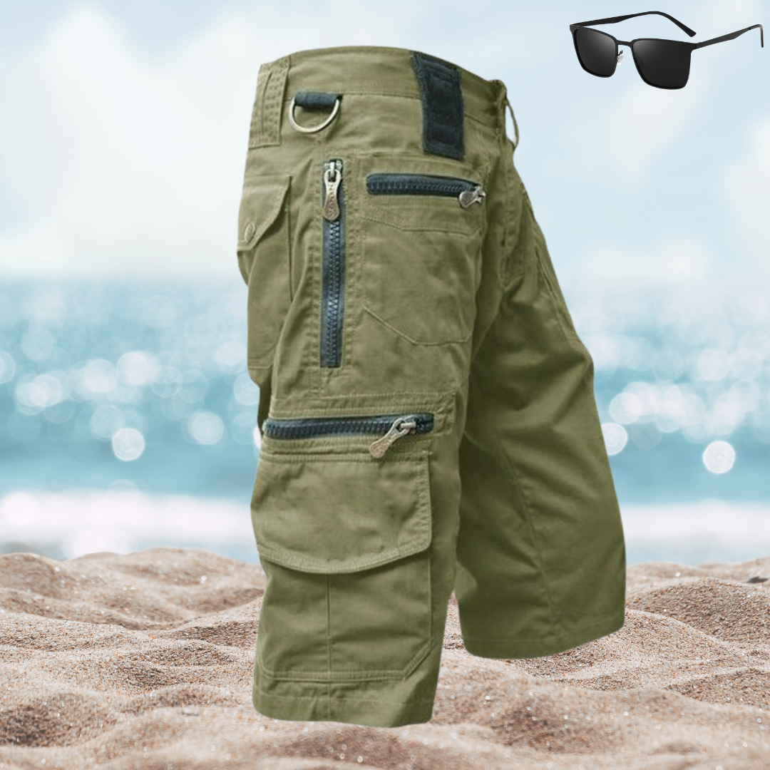 Hunter's Cargo Shorts - Stoere Korte Broek voor Avontuurlijke Mannen