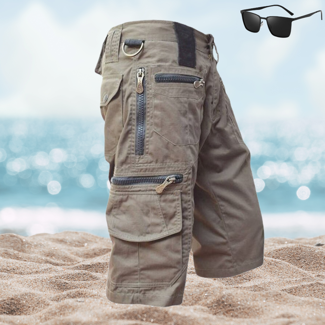 Hunter's Cargo Shorts - Stoere Korte Broek voor Avontuurlijke Mannen
