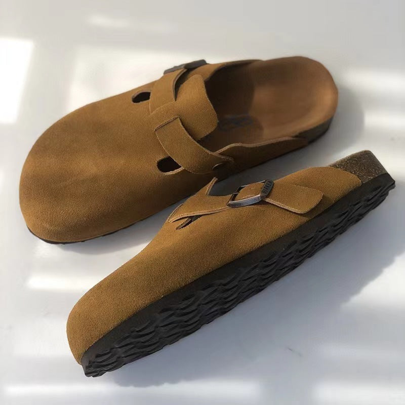 Eudora Premium Unisex Leren Sandalen - Comfort en Stijl in Boston Design