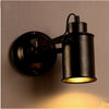 IronFlex - Verstelbare Wandlamp met Smeedijzeren Lampenkap en Cilindrische Arm