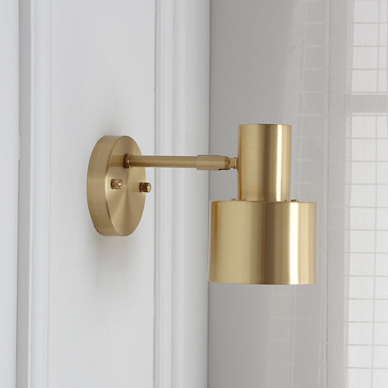 LuxiGold - Minimalistische gouden metalen wandlamp | Scandinavische kolomverlichting voor een modern interieur