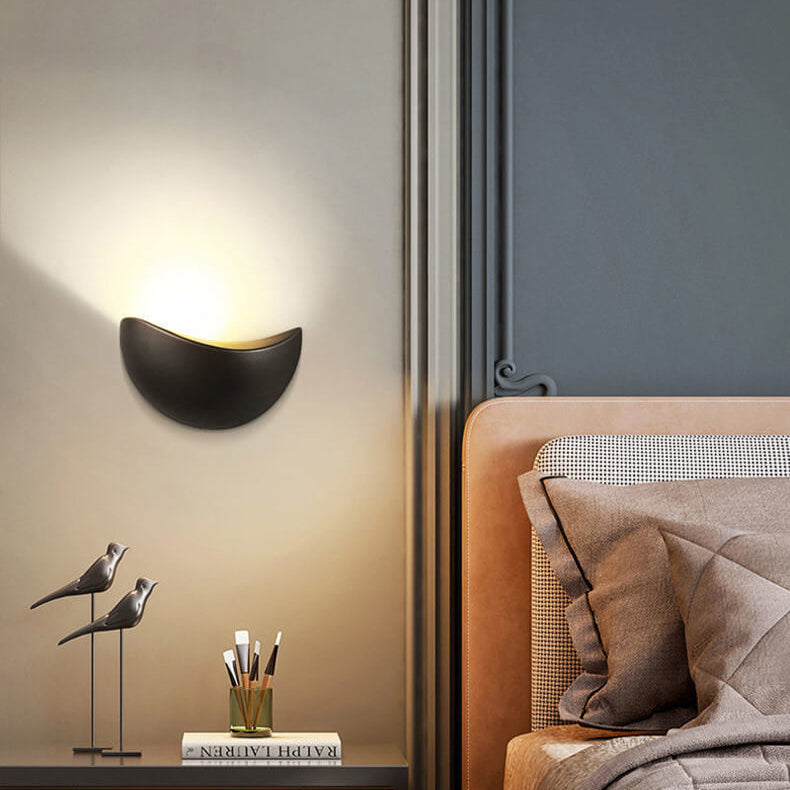 HaloLite - Minimalistische Halfronde Aluminium LED Wandlamp | Creatieve Verlichting
