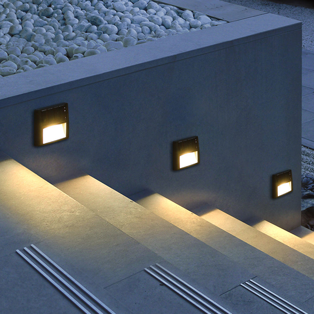 EcoGlow - Waterdichte LED-Solar Terraslampen voor Buiten in Rond en Vierkant