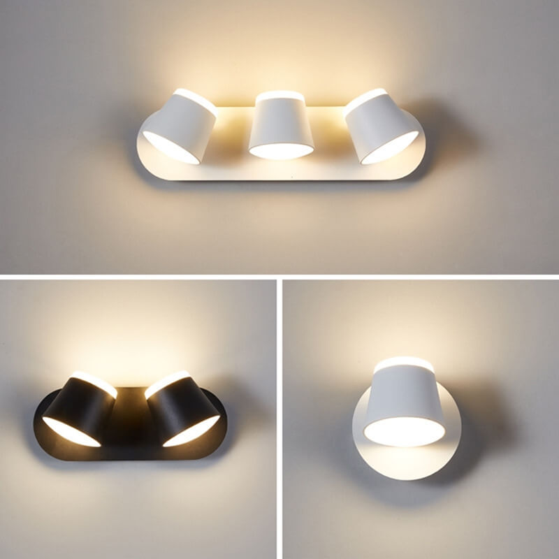 NordLight - Draaibare LED-Wandlamp met Cilinderscherm | Verkrijgbaar met 1, 2 of 3 Vlammen