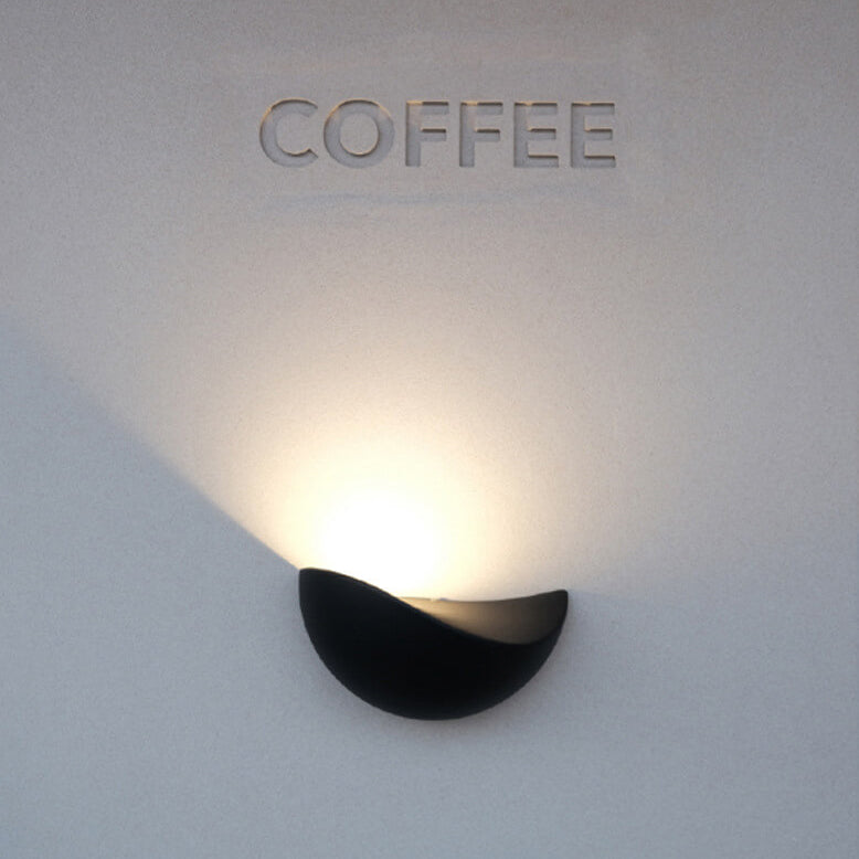 HaloLite - Minimalistische Halfronde Aluminium LED Wandlamp | Creatieve Verlichting