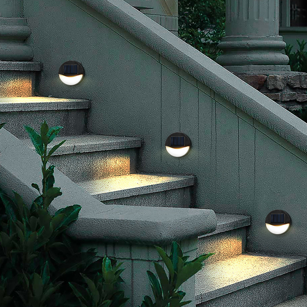 EcoGlow - Waterdichte LED-Solar Terraslampen voor Buiten in Rond en Vierkant