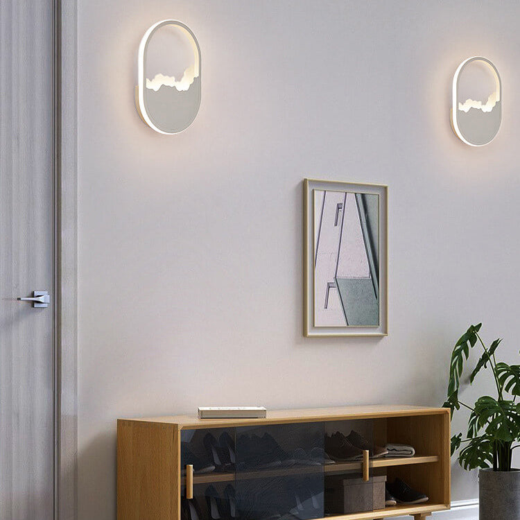 GlowCurve - Ovale LED Wandlamp met Elegant Golvend Design | Moderne Verlichting