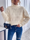 Olivier - Gebreide Rollkragenpullover met Twistmotief voor Dames
