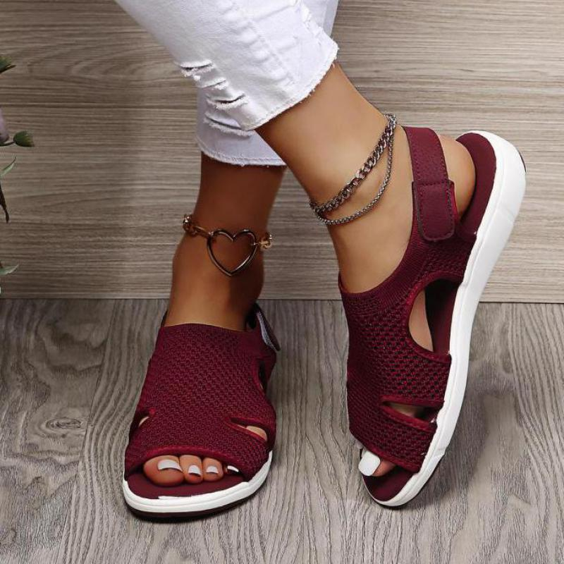 Ademend Verstelbare Mesh-Sandalen voor Dames – Comfortabele Zomerschoenen