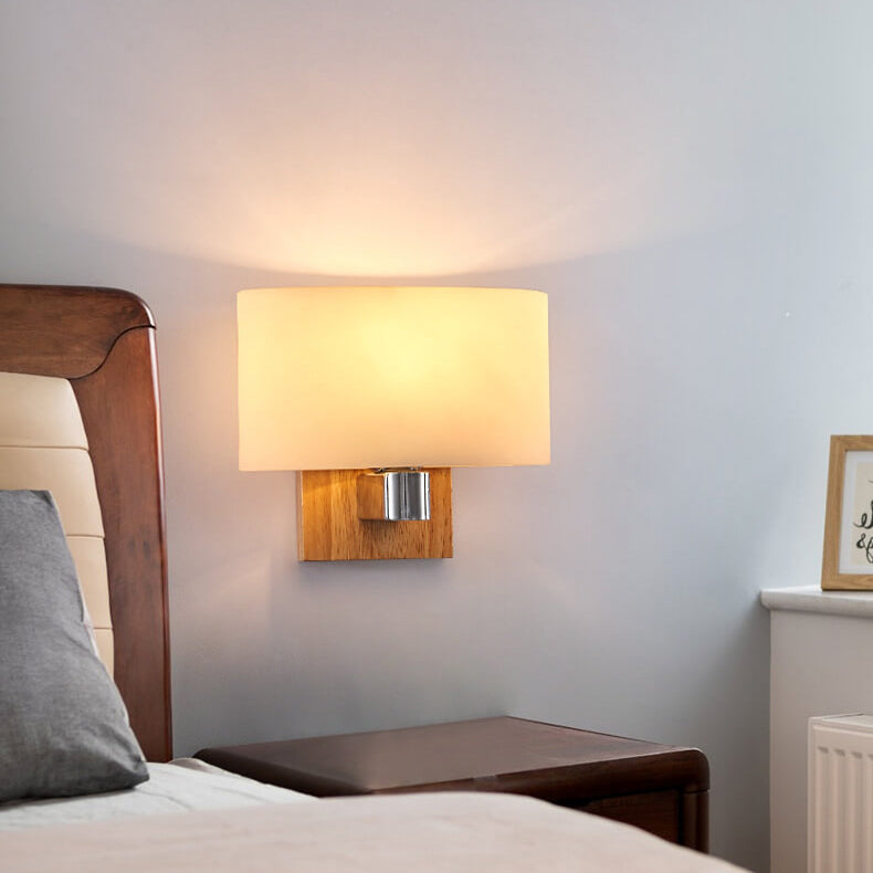 ScandiGlow - Moderne wandlamp van glas en hout | Scandinavisch design met sfeervolle verlichting