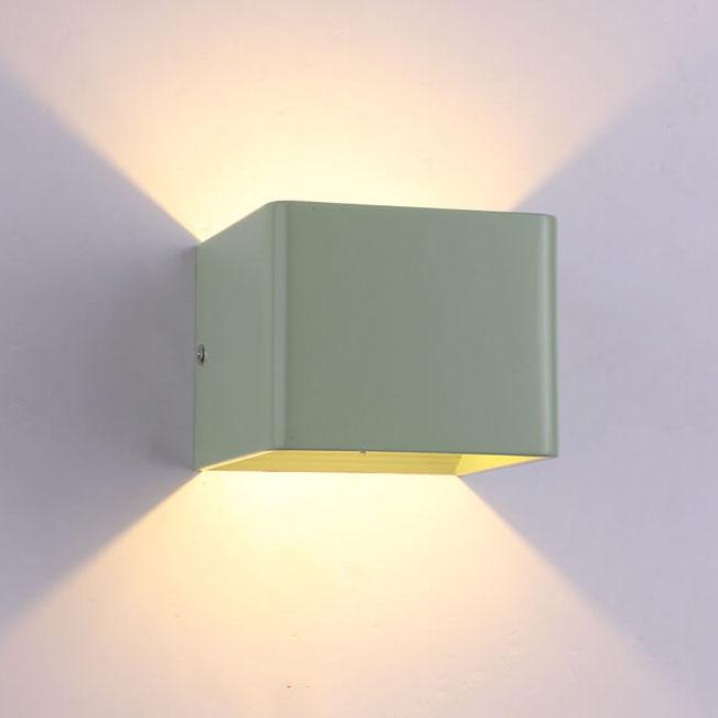 LuxeGlans - Moderne Vierkante LED-Wandlampen van Aluminium
