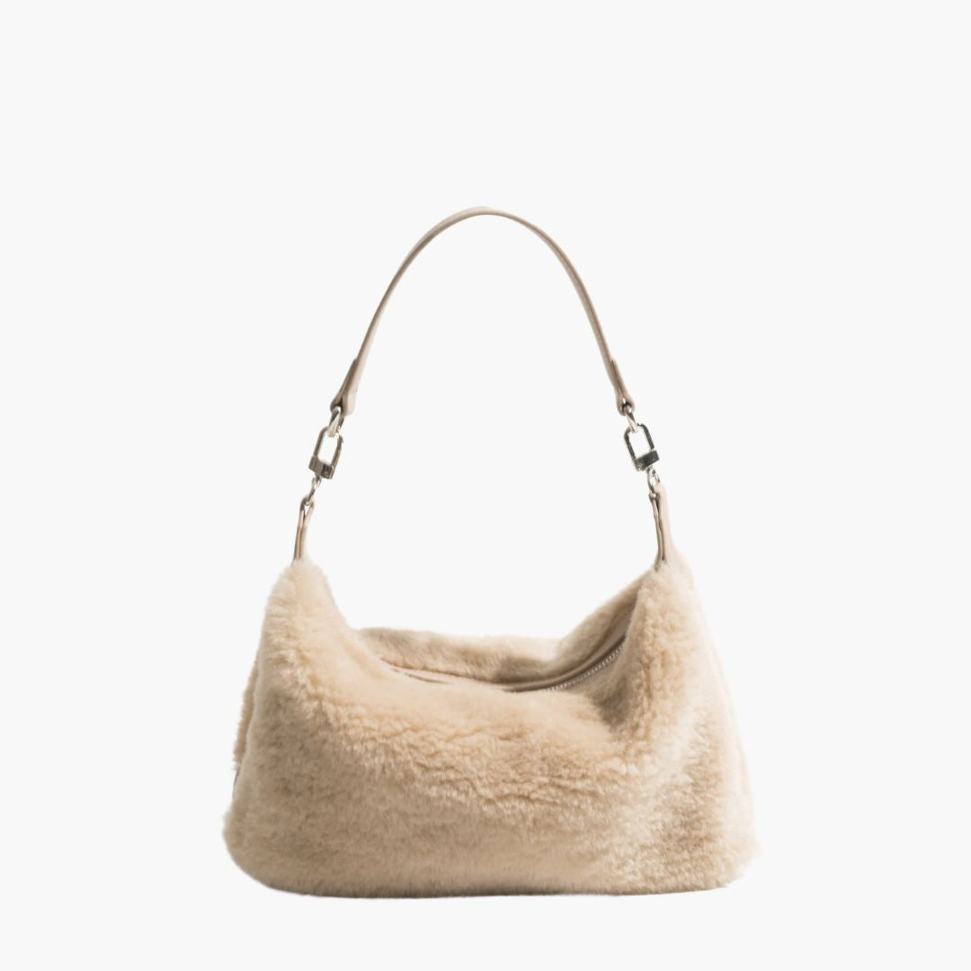 Serina Schultasche aus Kunstpelz