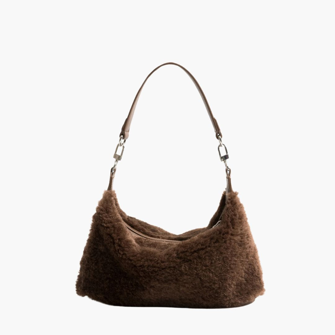Serina Schultasche aus Kunstpelz