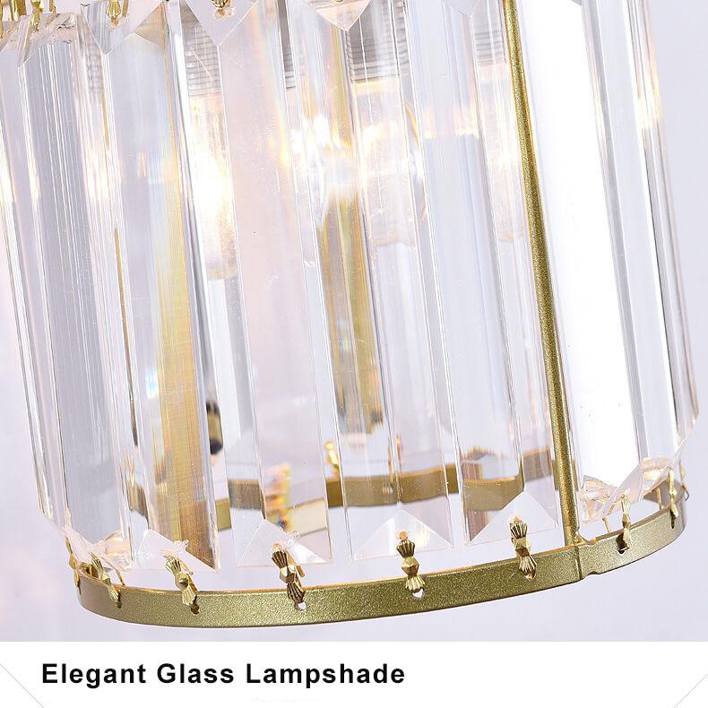 CrystalGlow - Moderne kristallen wandlamp met één lichtpunt en stijlvolle arm