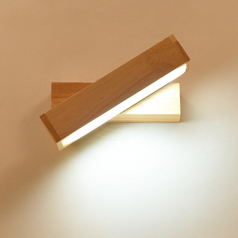 FlexWood - Stijlvolle LED-wandlamp van hout met draaibaar ontwerp en één lichtpunt