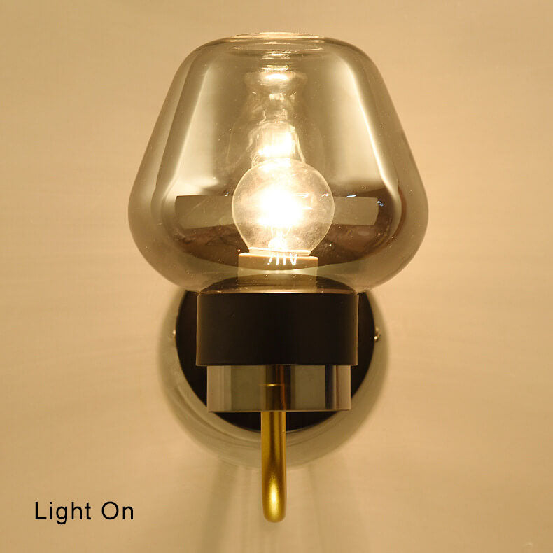 GlassGlow - Beker-vormige glazen wandlamp met één lichtpunt | Stijlvolle en moderne verlichting