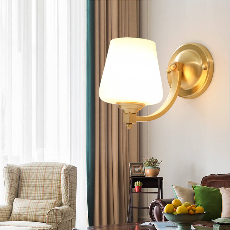 GlassGlow - Moderne glazen wandlamp met cilindrische kap | Elegante en stijlvolle verlichting