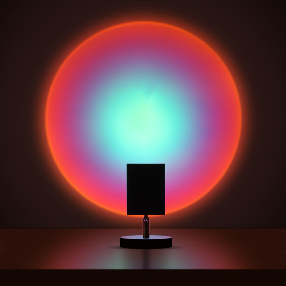 BrightGlow - Retro Zonsondergang Tafellamp | Sfeervolle Verlichting voor Elke Kamer