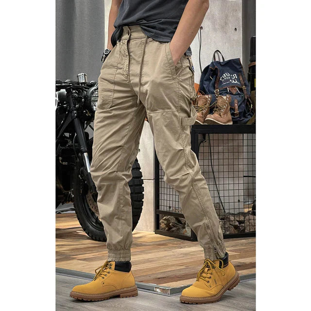 Comfortabele Cargo Broek voor Heren | Praktische Werkbroek met Multifunctionele Zakken