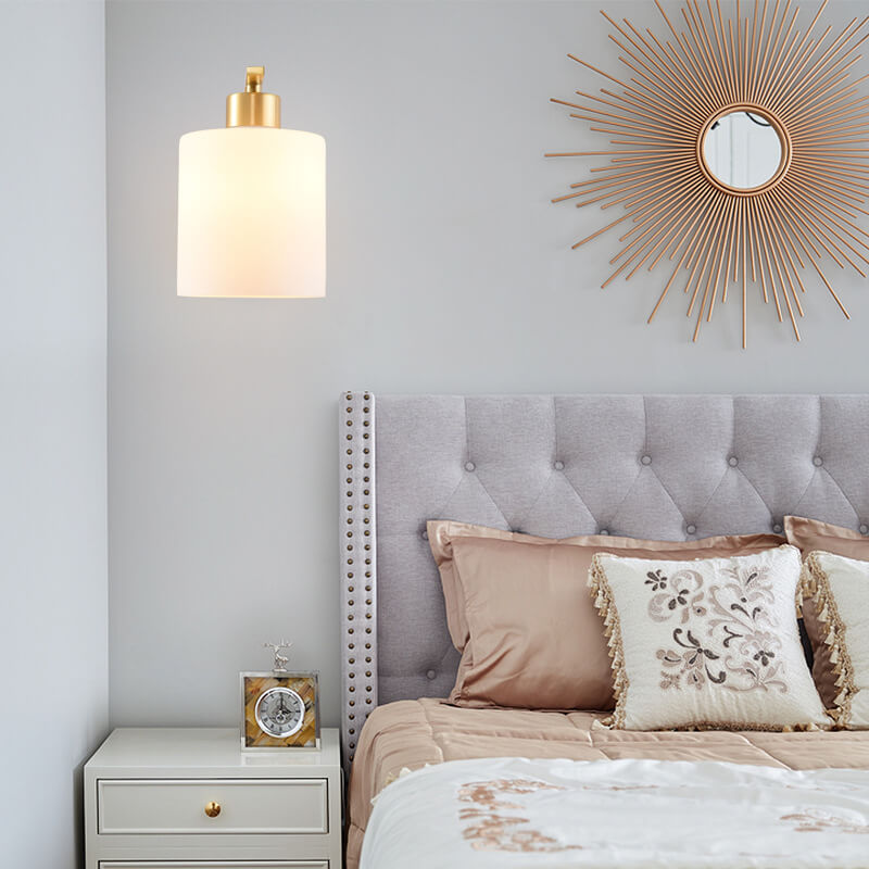 GlowCylindro - Moderne glazen wandlamp met cilindrisch ontwerp