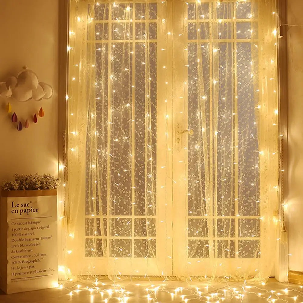StarGlowCurtain - Buiten Lichtslinger voor Sfeervolle Verlichting