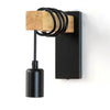 RusticGlow - Wandlamp van Hout en IJzer | Sfeervolle Verlichting voor Industrieel Interieur