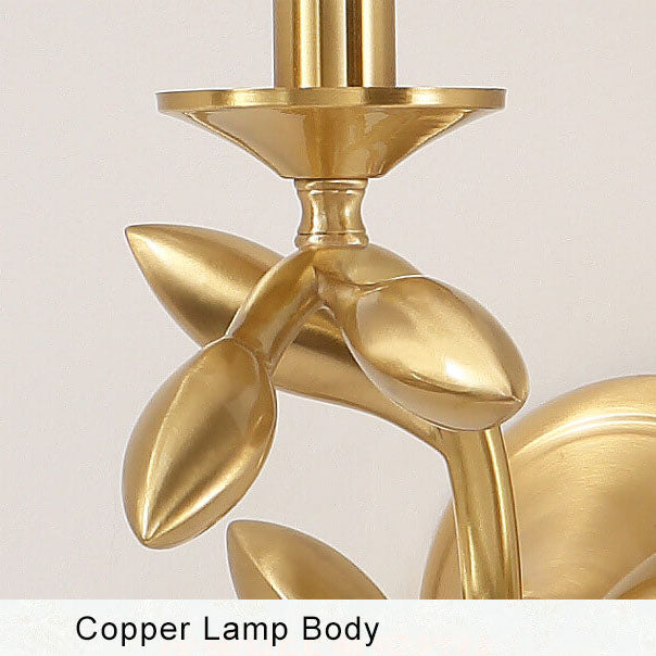 FloraLight - Wandlamp met één arm en stoffen kap met plantenmotief