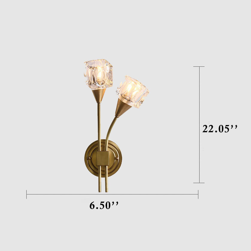 BlossomGlow - Bloemvormige wandlamp met twee lichtpunten