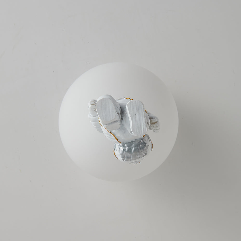 LunarAstral Moderne LED Plafondlamp - Maan en Astronaut Design van Acryl voor Slaapkamer en Kinderkamer
